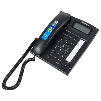 Телефон PANASONIC KX-TS2388RUB, АОН, спикерфон, память 50 ном., тонал/импул. режим, чёрный