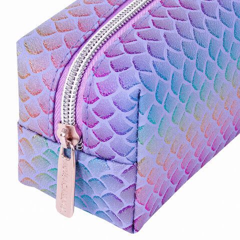 Пенал-косметичка ЮНЛАНДИЯ SEASTORY на молнии, мягкий, &quot;Fishtail&quot;, 21х6х7 см, 270048