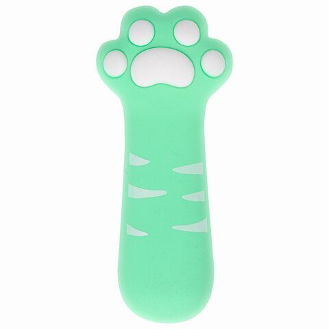 Пенал-косметичка ЮНЛАНДИЯ на молнии, силикон, &quot;Paw Mint&quot;, мятный, 20х7 см, 270056