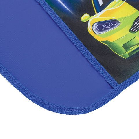 Набор для уроков труда ЮНЛАНДИЯ, клеенка ПВХ, фартук с нарукавниками, &quot;Neon car&quot;, 270198