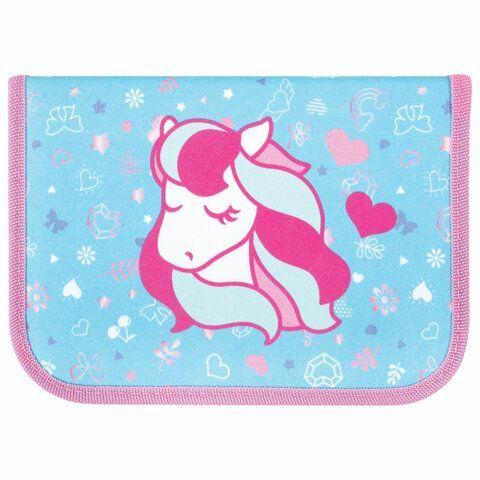 Пенал TIGER FAMILY 1 отделение, &quot;Musical Pony&quot;, 20х14х4 см, 270249