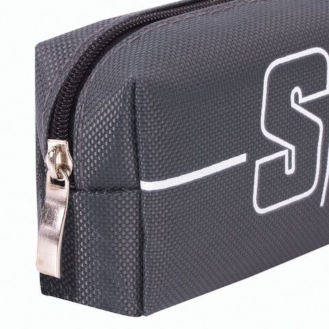 Пенал BRAUBERG, 1 отделение, полиэстер, &quot;Sport&quot;, серый, 19х4х6 см, 270268