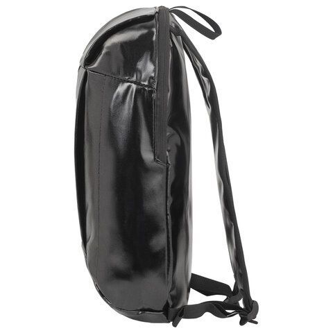 Рюкзак STAFF FASHION AIR компактный, блестящий, &quot;DВИЖ&quot;, черный, 40х23х11 см, 270299