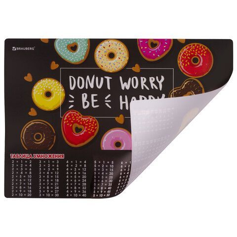 Настольное покрытие BRAUBERG, А3+, пластик, 46x33 см, &quot;Donut&quot;, 270399