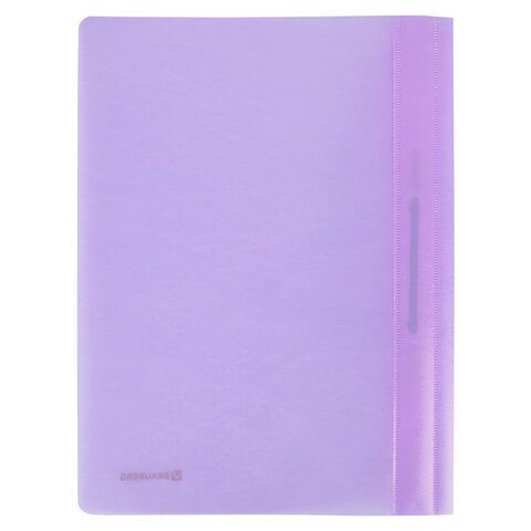 Скоросшиватель пластиковый BRAUBERG 25 шт. &quot;Pastel&quot; А4, 130/180 мкм, лиловый, 270456