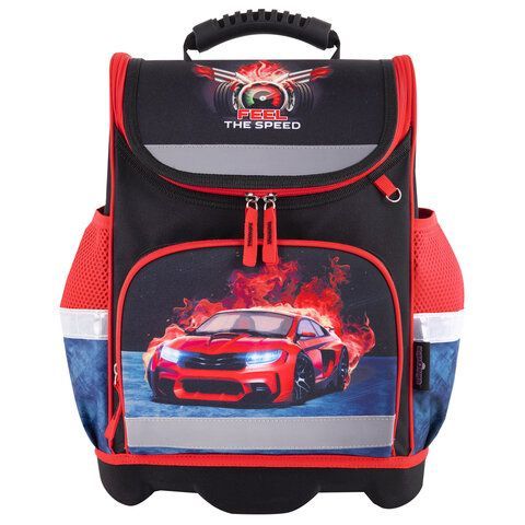 Ранец ЮНЛАНДИЯ WISE для начальной школы, &quot;Feel the speed&quot;, 37x29х15 см, 270590