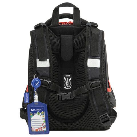 Ранец BRAUBERG PREMIUM, 2 отделения, с брелком, &quot;Next level&quot;, 3D панель, 38х29х16 см, 270597