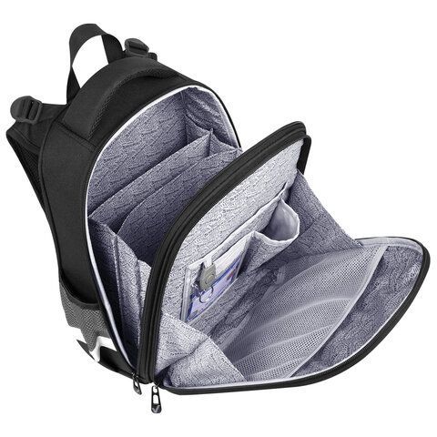 Ранец BRAUBERG PREMIUM, 2 отделения, с брелком, &quot;Fast car&quot;, 38х29х16 см, 270600