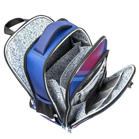 Ранец BRAUBERG QUADRO, 3 отделения, с брелком, &quot;Rapid style&quot;, 37х28х18 см, 270603