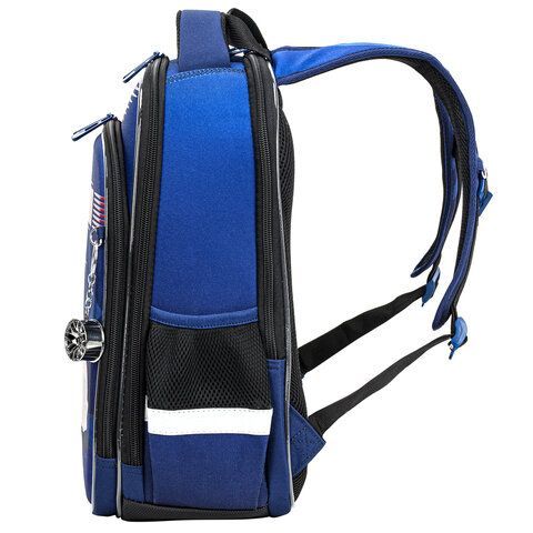 Ранец BRAUBERG QUADRO, 3 отделения, с брелком, &quot;Rapid style&quot;, 37х28х18 см, 270603