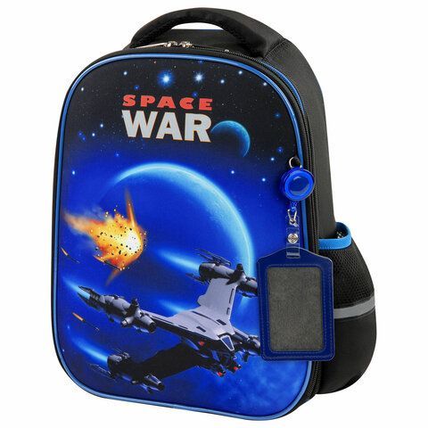 Ранец ЮНЛАНДИЯ LIGHT, 2 отделения, &quot;Space war&quot;, 38х29х16 см, 270607