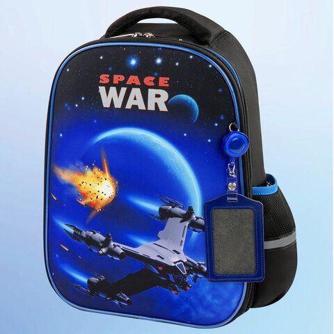 Ранец ЮНЛАНДИЯ LIGHT, 2 отделения, &quot;Space war&quot;, 38х29х16 см, 270607