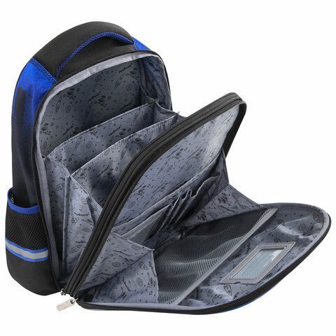 Ранец ЮНЛАНДИЯ LIGHT, 2 отделения, &quot;Speedy car&quot;, 38х29х16 см, 270608