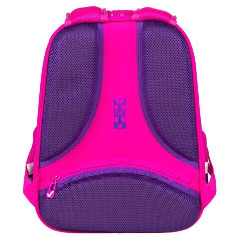 Ранец BRAUBERG FIT, 2 отделения, &quot;Smiling bear&quot;, 3D-панель, 38х27х14 см, 270614