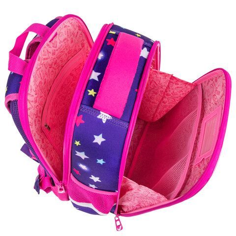 Ранец BRAUBERG FIT, 2 отделения, &quot;Smiling bear&quot;, 3D-панель, 38х27х14 см, 270614