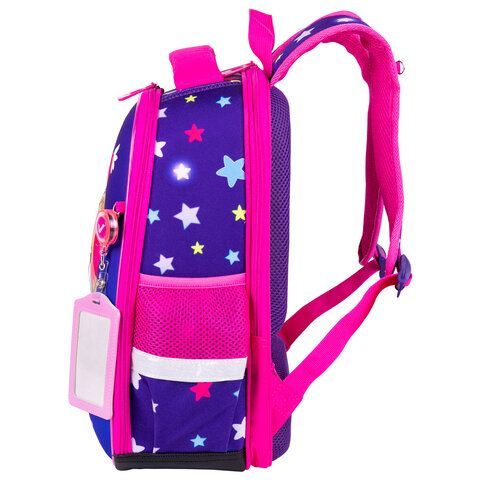 Ранец BRAUBERG FIT, 2 отделения, &quot;Smiling bear&quot;, 3D-панель, 38х27х14 см, 270614
