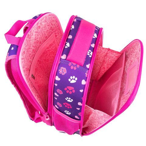 Ранец BRAUBERG FIT, 2 отделения, &quot;Playing kitty&quot;, 3D-панель, 38х27х14 см, 270615