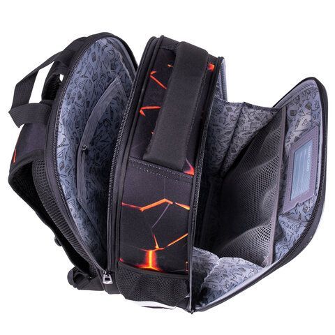 Ранец BRAUBERG FIT, 2 отделения, &quot;Keep out&quot;, 38х27х14 см, 270617