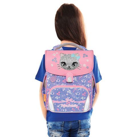 Ранец TIGER FAMILY для начальной школы, Jolly, &quot;Lovely Kitty Cat&quot;, 36х31х19 см, 270360, 270630
