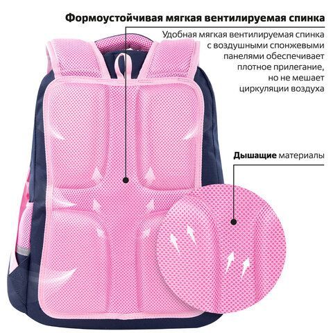 Рюкзак ЮНЛАНДИЯ COMPLETE с пеналом в комплекте, эрго-спинка, &quot;Nice fox&quot;, 42х29х14 см, 270664