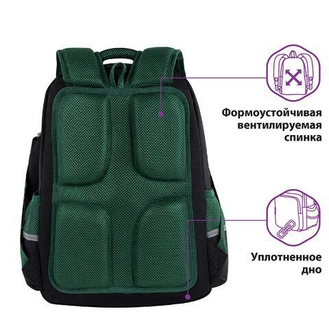 Рюкзак ЮНЛАНДИЯ COMPLETE, с пеналом в комплекте, эрго-спинка, &quot;Wolf&quot;, 42х29х14 см, 270665