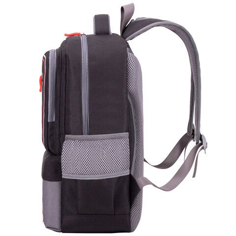 Рюкзак BRAUBERG STAR, &quot;Stay strong&quot;, черный, 40х29х13 см, 270670