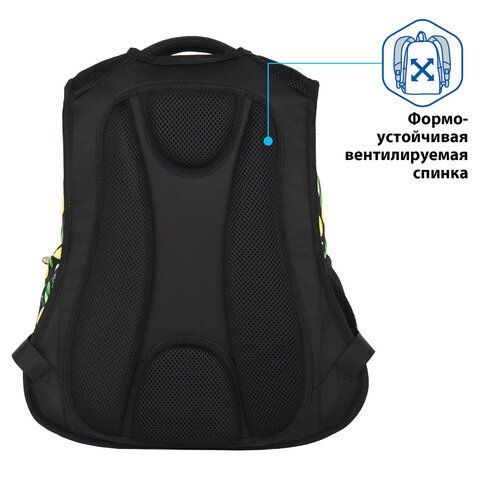 Рюкзак BRAUBERG SPECIAL, &quot;Lemons&quot;, 44х30х13 см, 270671