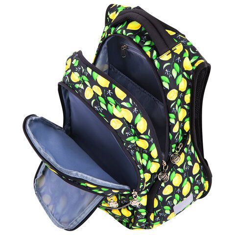 Рюкзак BRAUBERG SPECIAL, &quot;Lemons&quot;, 44х30х13 см, 270671