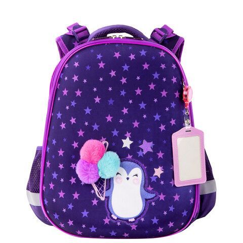 Ранец ЮНЛАНДИЯ EXTRA, с дополнительным объемом, &quot;Penguin&quot;, 38х29х18 см, 270673