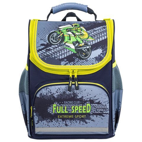 Ранец ПИФАГОР BASIC, с эргономичной спинкой, &quot;Full speed&quot;, 35х28х18 см, 270687