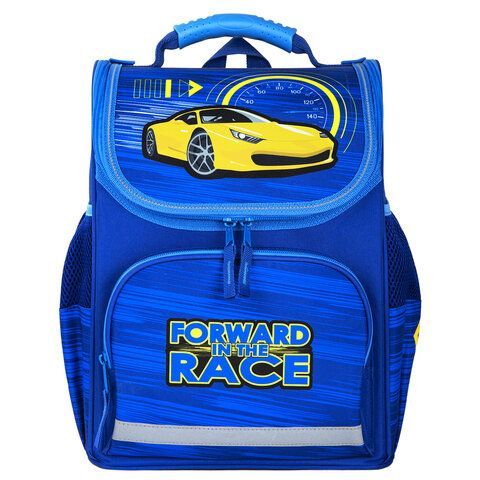 Ранец ПИФАГОР BASIC, с эргономичной спинкой, &quot;Racing car&quot;, 35х28х18 см, 270689