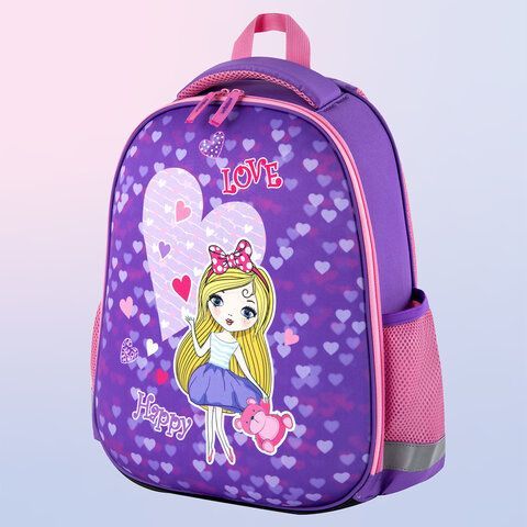 Ранец ПИФАГОР EVA BASIC, 1 отделение, &quot;Fancy girl&quot;, 39х30х16 см, 270690