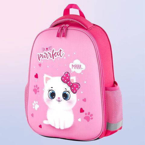 Ранец ПИФАГОР EVA BASIC, 1 отделение, &quot;Fluffy cat&quot;, 39х30х16 см, 270691