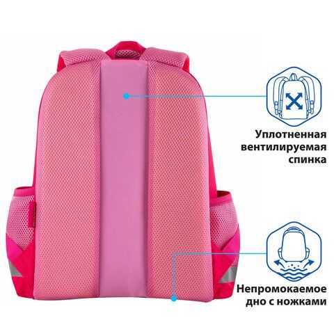 Ранец ПИФАГОР EVA BASIC, 1 отделение, &quot;Fluffy cat&quot;, 39х30х16 см, 270691