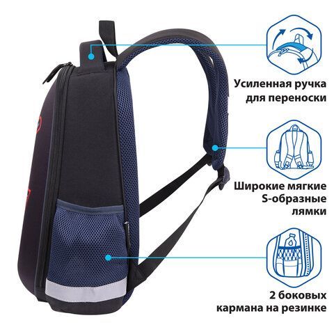 Ранец ПИФАГОР EVA BASIC, 1 отделение, &quot;Shuriken&quot;, 39х30х16 см, 270693