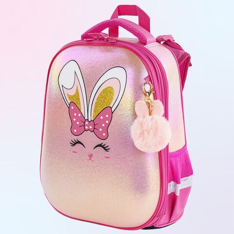 Ранец BRAUBERG SHINY, 2 отделения, &quot;Honey bunny&quot;, 36х28х14 см, 270695
