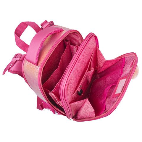 Ранец BRAUBERG SHINY, 2 отделения, &quot;Honey bunny&quot;, 36х28х14 см, 270695