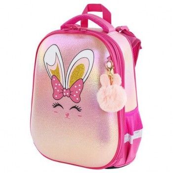 Ранец BRAUBERG SHINY, 2 отделения, "Honey bunny", 36х28х14 см, 270695