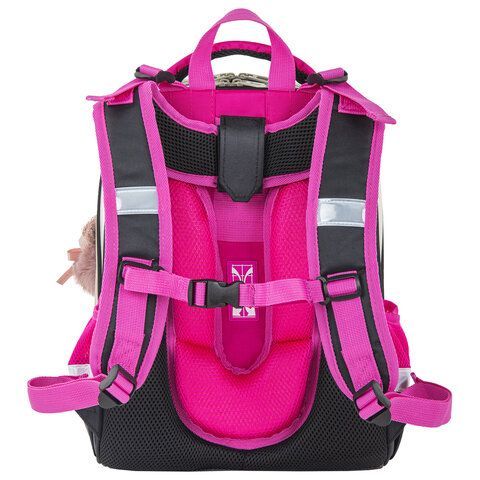 Ранец BRAUBERG SHINY, 2 отделения, &quot;Curious mouse&quot;, 36х28х14 см, 270696