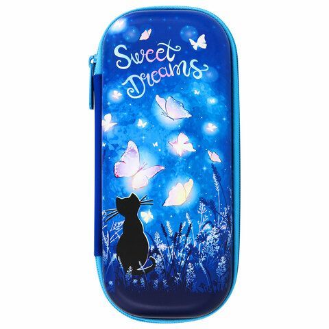 Пенал BRAUBERG, 1 отделение, 1 откидная планка, EVA, 22х10х5 см, &quot;Sweet dreams&quot;, 270704