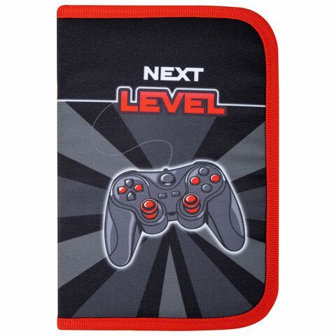 Пенал BRAUBERG, 1 отделение, 1 откидная планка, полиэстер, 21х14 см, &quot;Next level&quot;, 270714