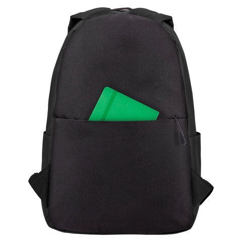 Рюкзак BRAUBERG POSITIVE универсальный, карман-антивор, &quot;Black&quot;, 42х28х14 см, 270774