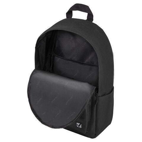 Рюкзак BRAUBERG POSITIVE универсальный, карман-антивор, &quot;Black&quot;, 42х28х14 см, 270774