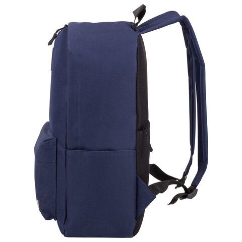 Рюкзак BRAUBERG POSITIVE универсальный, карман-антивор, &quot;Dark blue&quot;, 42х28х14 см, 270775