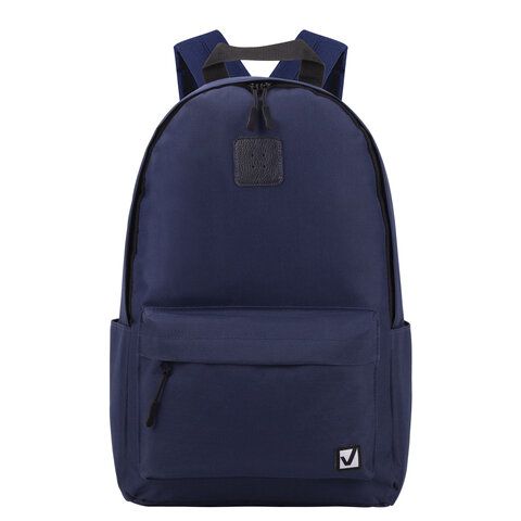Рюкзак BRAUBERG POSITIVE универсальный, карман-антивор, &quot;Dark blue&quot;, 42х28х14 см, 270775