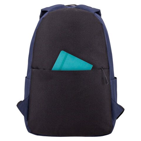 Рюкзак BRAUBERG POSITIVE универсальный, карман-антивор, &quot;Dark blue&quot;, 42х28х14 см, 270775
