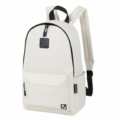 Рюкзак BRAUBERG POSITIVE универсальный, карман-антивор, &quot;Beige&quot;, 42х28х14 см, 270776