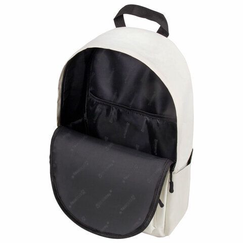 Рюкзак BRAUBERG POSITIVE универсальный, карман-антивор, &quot;Beige&quot;, 42х28х14 см, 270776