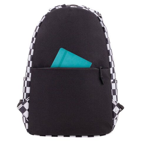 Рюкзак BRAUBERG POSITIVE универсальный, карман-антивор, &quot;Black and White&quot;, 42х28х14 см, 270777