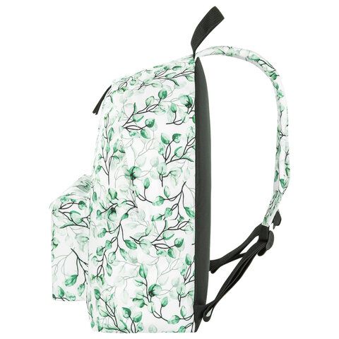 Рюкзак BRAUBERG СИТИ-ФОРМАТ универсальный, &quot;Spring&quot;, белый, 41х32х14 см, 270793